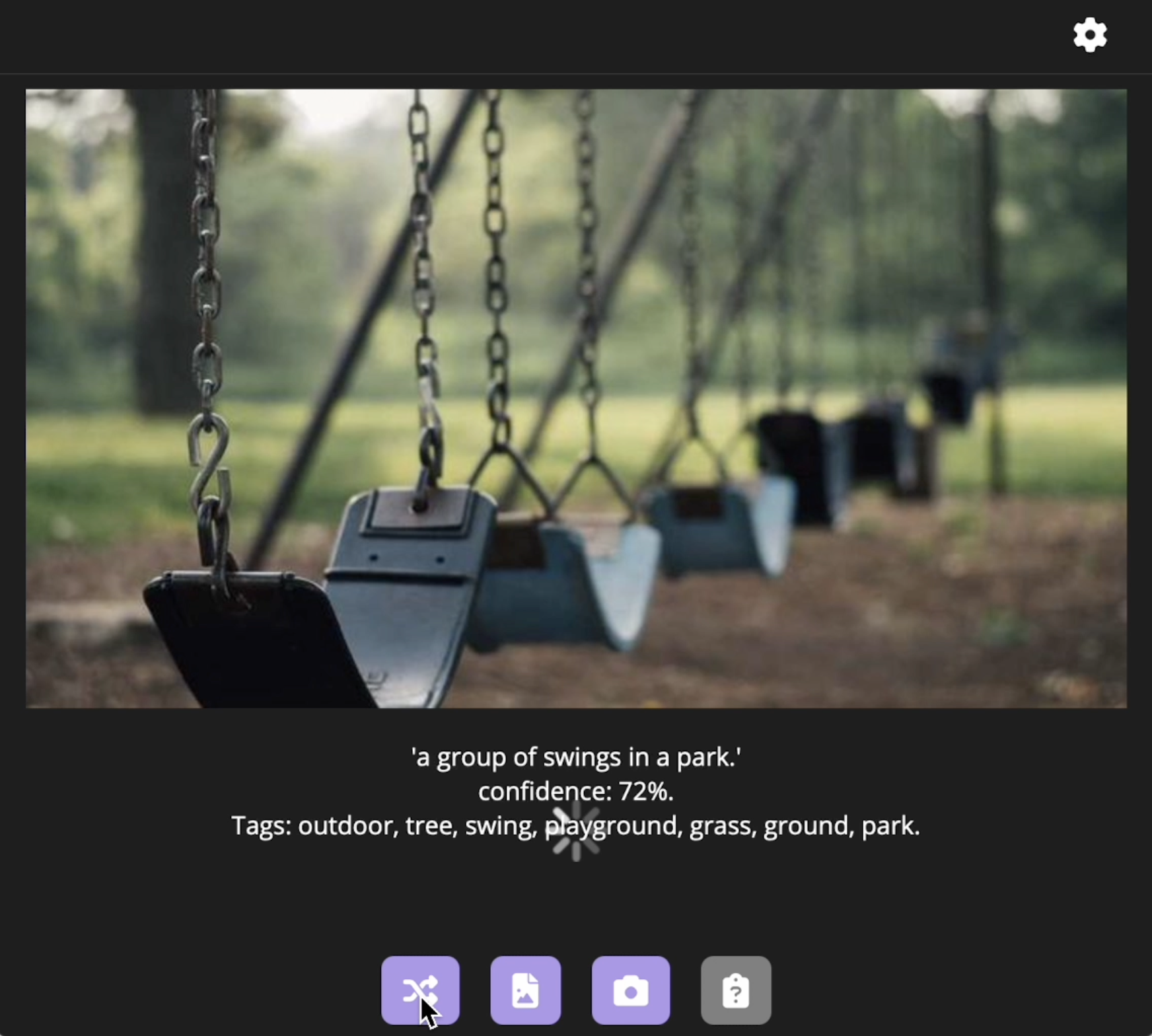 AI Vision App screen 1