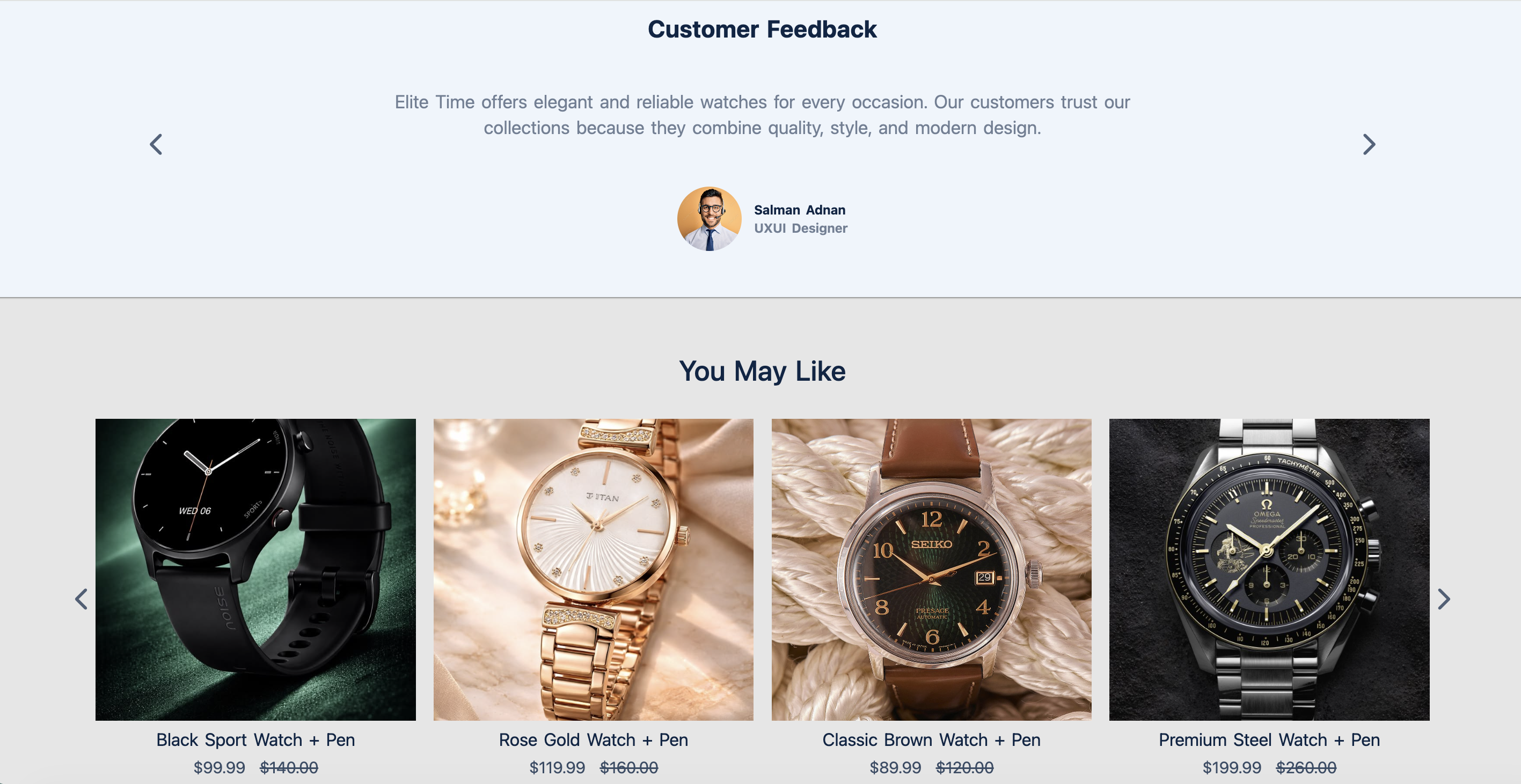 Elite Time featured watches